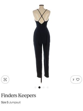 Finders Keepers Black Cross-Back Jumpsuit